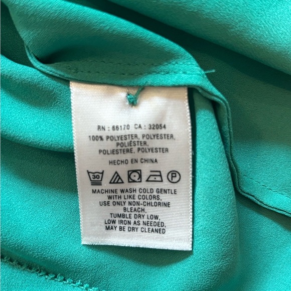 Maeve Flowy Green Blouse Womens size 0 - Picture 4 of 5